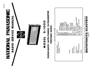 National Panasonic_National_Panasonic_Matsushita_Technics-R1000_Radar Matic-1965.Radio preview